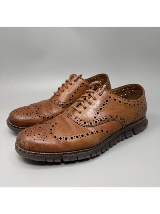 Cole Haan Zerogrand C22395 Men’s Brown Tan Java Wingtip Oxford Shoes US 10.5M main image 9